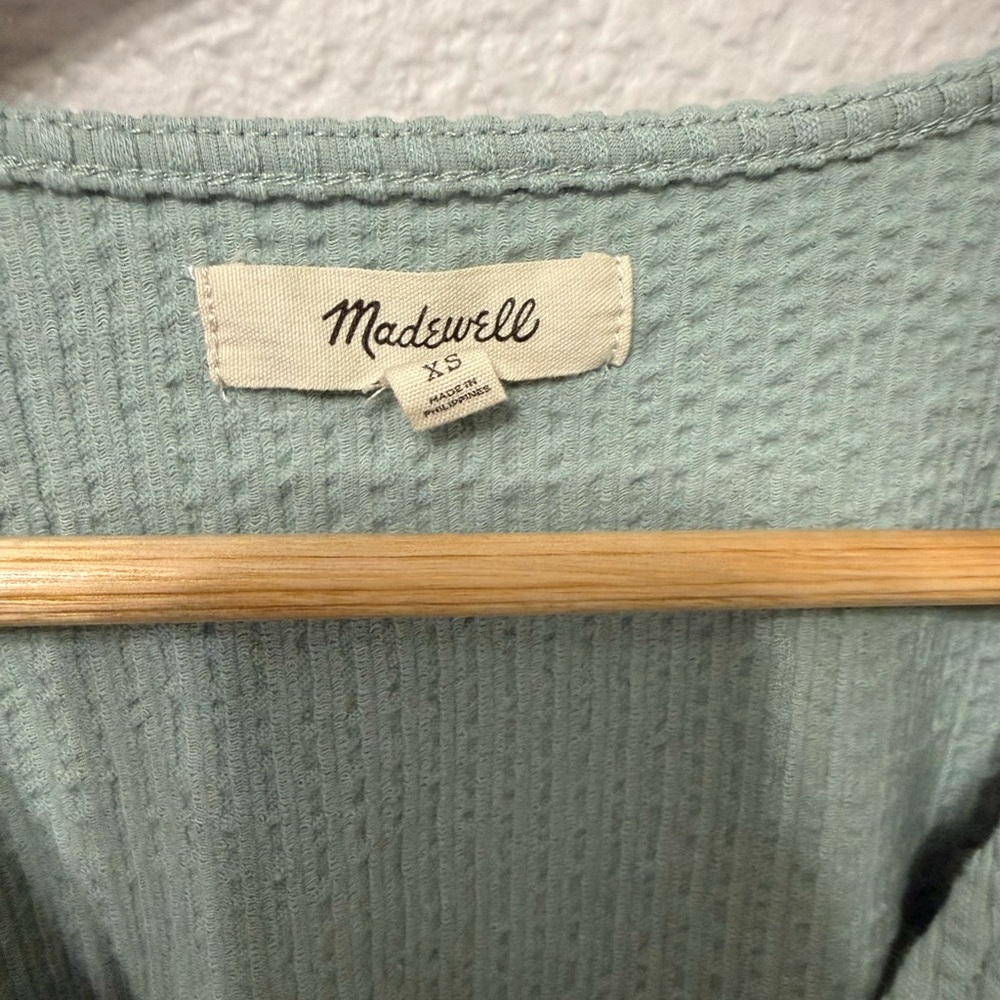 Madewell Cropped Peplum Top - Picture 2 of 4